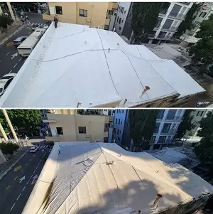 איטום גג קל במרכז ת"א ביריעות TPO אימפר.